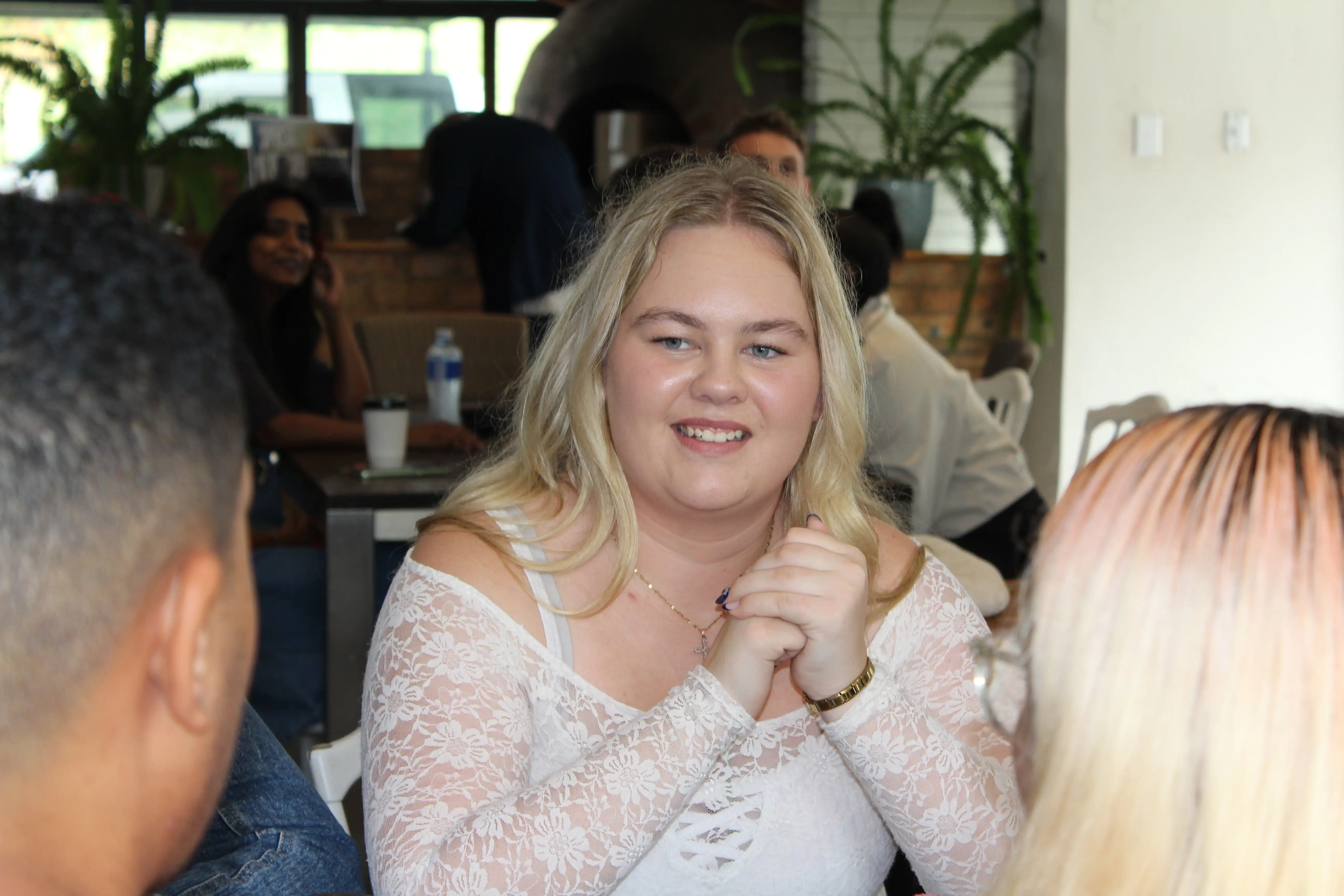 Lively and intimate atmosphere at the Writer's Bloc book launch